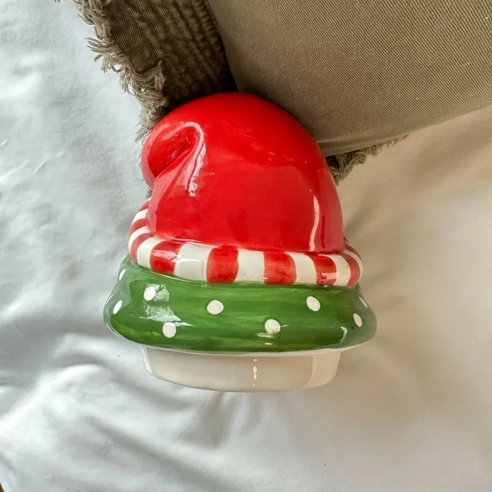 Decorative Snowman Head Figurine